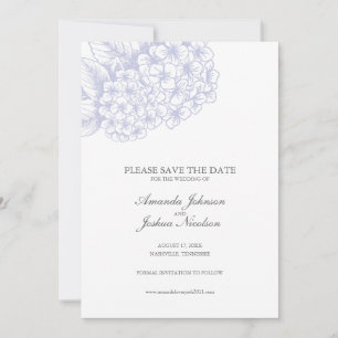 Lila Hydrangea Save the Date
