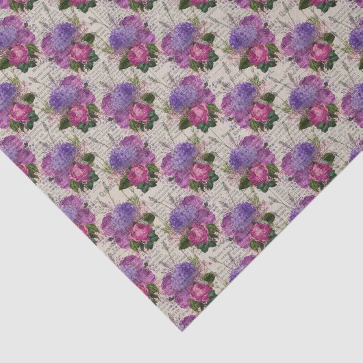 Lila Hydrangea Seidenpapier (Ausschnitt)