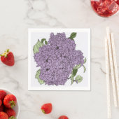 Lila Hydrangea Serviette (Beispiel)