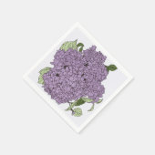 Lila Hydrangea Serviette (Ecke)