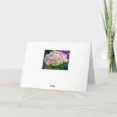 Lila Hydrangea Sweet Friend Karte (Rückseite)