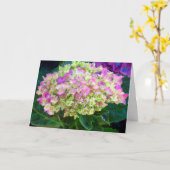 Lila Hydrangea Sweet Friend Karte (Gelbe Blume)