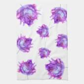 Lila Hydrangea-Tossmuster— Geschirrtuch (Vertikal)