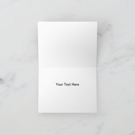 Lila Hydrangea und Spitze Dankeschön Karte (Innenseite)