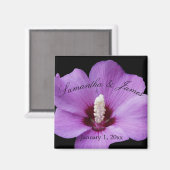 Lila Hydrangea Up Nah Hochzeit Magnet (Vorderseite/Rückseite)