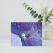 Lila Hydrangea-Veranstaltung und Hochzeitsankündig Ankündigungspostkarte (Stehend Vorderseite)