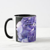 Lila Hydrangea violette Blumen Beste Tante je Tasse (Links)