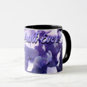 Lila Hydrangea violette Blumen Beste Tante je Tasse (VorderseiteRechts)