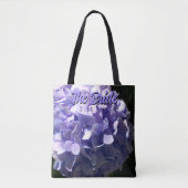 Lila Hydrangea-violette Blumen für die Braut Tasche (Vorderseite)