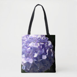 Lila Hydrangea-violette Blumen für die Braut Tasche