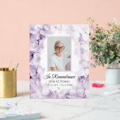 Lila Hydrangea Wasserfarbenfeier Acrylschild (Hochzeit)