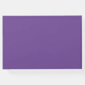 Lila Hydrangea Wedding Gästebuch (Rückseite)