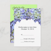Lila Hydrangea Wedding RSVP (Vorne/Hinten)