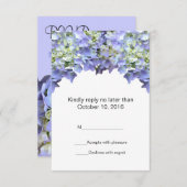 Lila Hydrangea Wedding RSVP (Vorne/Hinten)