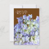 Lila Hydrangea Wedding RSVP (Rückseite)