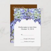 Lila Hydrangea Wedding RSVP (Vorne/Hinten)