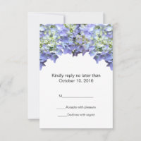 Lila Hydrangea Wedding RSVP