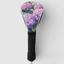 Lila Hydrangeas Aquarellmalerei Golf Headcover