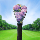 Lila Hydrangeas Aquarellmalerei Golf Headcover