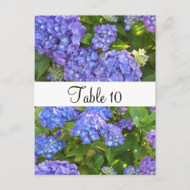 Lila Hydrangeas-Besondere Anlass-Tafel Postkarte