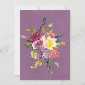 Lila Hydrangeas Bridesmaids Luncheon Invites (Rückseite)