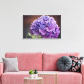 Lila Hydrangeas in einem Mason Jar Leinwanddruck (Insitu (Wohnzimmer))