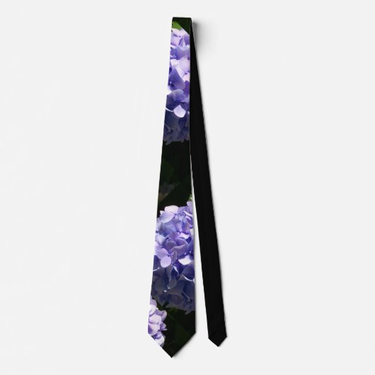 Lila Hydrangeas Krawatte (Vorderseite)