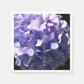 Lila Hydrangeas-Lila-Blumen Serviette (Vorderseite)