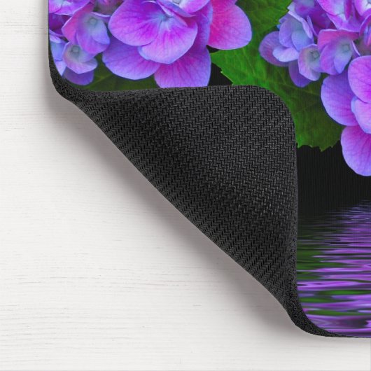 Lila Hydrangeas Mousepad (Ecke)