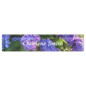 Lila Hydrangeas Namensplakette (Vorderseite)