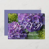Lila Hydrangeas-uAwg Save The Date (Vorne/Hinten)