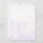 Lila Hydrangeas Wedding Foto Save the Date (Rückseite)