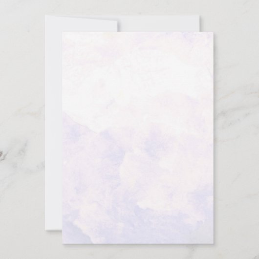 Lila Hydrangeas Wedding Foto Save the Date (Rückseite)