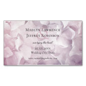 Lila Hydrangegarten in Rosa Save the Date Magnetische Visitenkarte (Vorderseite)