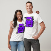 Lila Hypno Flusspferd T-Shirt (Unisex)