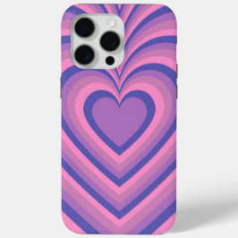 Lila Hypnotic Heart Liebe Muster Case-Mate iPhone Hülle