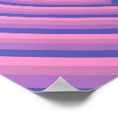 Lila Hypnotic Heart Liebe Muster Poster (Ecke)