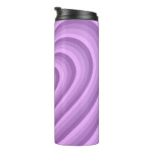 Lila Hypnotic Heart Liebe Muster Thermosbecher (Nach rechts gedreht)
