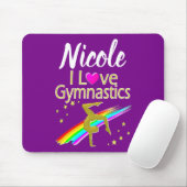 LILA I LIEBE GYMNASTICS-DESIGN MOUSEPAD (Mit Mouse)