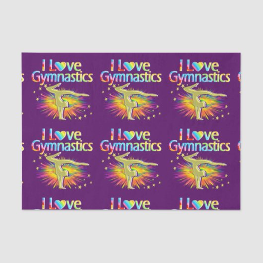 LILA-I-LIEBE-GYMNASTIK-GEWEBSBUCH SEIDENPAPIER (Vorderseite)