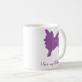 Lila i-Liebe mein Chihuahua Kaffeetasse (VorderseiteRechts)