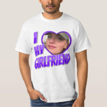 Lila I Liebe My Girlfriend Foto T - Shirt