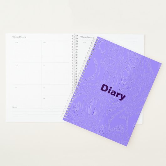 Lila Ice Diary Spiral Notebook Planer (Anzeige)