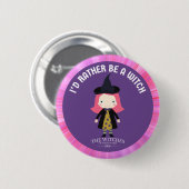 Lila: Ich wäre eher eine Hexe! Button (Vorne & Hinten)