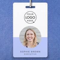 Lila ID-Karte | Modernes Minimalistisches Foto