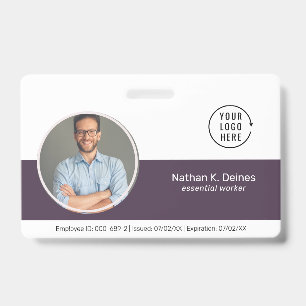 LILA ID Mitarbeiter Foto ID Company Security Ausweis