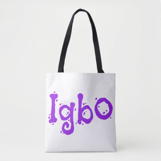 Lila Igbo Tasche (Vorderseite)