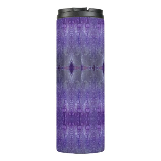 Lila Ikat 7 Thermosbecher (Rückseite)