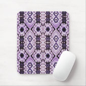 Lila Ikat Mousepad (Mit Mouse)