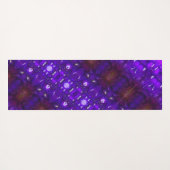 Lila Ikat Yogamatte (Rückseite (Horizontal))